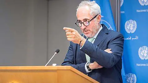 El portavoz del secretario general de Naciones Unidas, Stéphane Dujarric. (ONU)