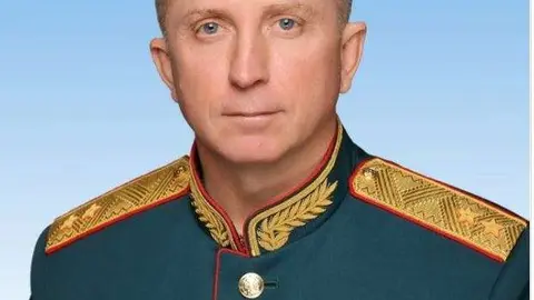 El teniente general Yakov Rezantsev, comandante del 49 Ejército de Armas Combinadas rusas fallecido en Ucrania. (Twitter)
