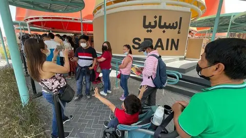 Una imagen del Pabellón de España en Expo Dubai tomada el 27 de marzo de 2022. (EL CORREO)