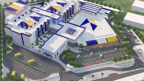 Una maqueta del colegio Durham en Dubai.