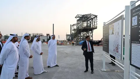 Un momento de la presentación de la terminal de carga en Dubai. (WAM)