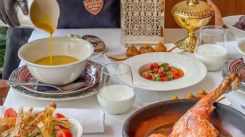 Algunos de los platos del Menú Iftar de Asador de Aranda.