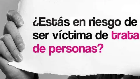 Una imagen de la campaña ante la trata de personas 'Es cuento'.