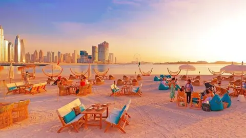 Palm West en Dubai. (Twitter)