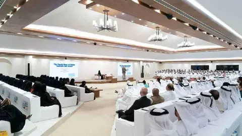 Un aspecto del Majlis Mohamed bin Zayed por Ramadan 2022. (Twitter)