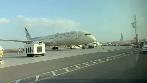Un avión de la aerolínea de EAU Etihad. (EL CORREO)
