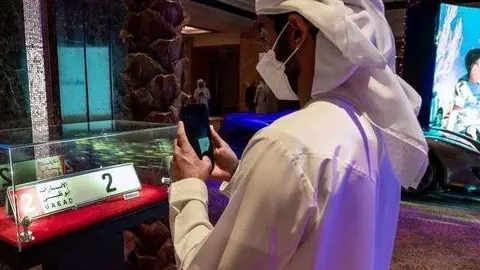 La subasta de Matrículas tuvo lugar en el Emirates Palace. (Fuente externa)