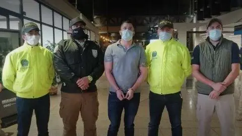 Imagen difundida del narcotraficante capturado.