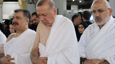 El presidente de Turquía Tayyip Erdogan en La Meca. (AFP)