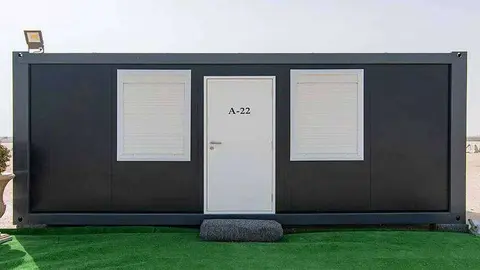 Una imagen difundida por la organización del Mundial 2022 de los campamentos del desierto.