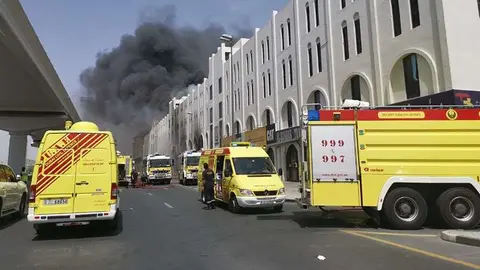 A modo ilustrativo, un incendio en Emiratos Árabes. (Fuente externa)