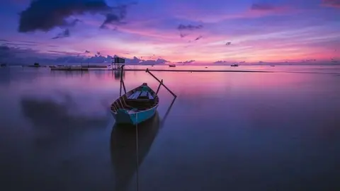 Un atardecer en Vietnam.