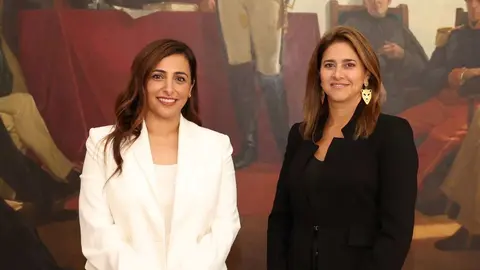 La jequesa Bodour de Sharjah y la primera dama de Colombia. (WAM)