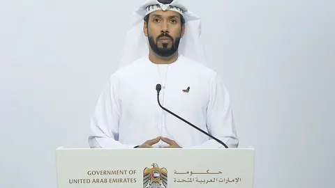 El doctor Taher Al Ameri, portavoz oficial del NCEMA. (WAM)