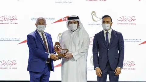 Un momento del reconocimiento a Acciona en Dubai. (Cedida)