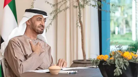 El jeque Mohamed bin Zayed Al Nahyan, presidente de Emiratos Árabes Unidos y gobernante de Abu Dhabi. (@MohamedBinZayed)