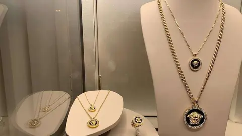 Una imagen de joyas de oro en Dubai. (EL CORREO)