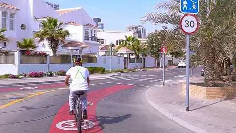 Carril bici en Dubai. (RTA)