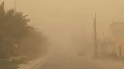 Tormenta de arena en Arabia Saudita. (Fuente externa)