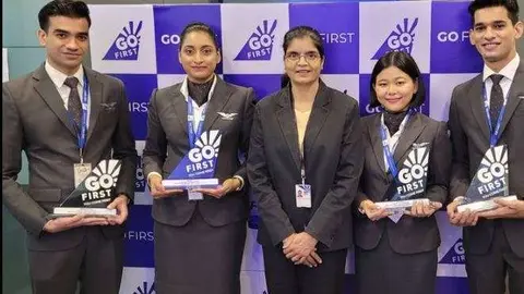 Los premiados en la imagen de la aerolínea Go Frist.