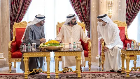 Líderes de Emiratos. (WAM)