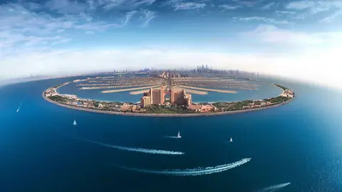 Una imagen de La Palmera en Dubai. (Twitter)