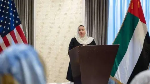 La doctora Asma Al Mannaei, directora de calidad de atención médica en el Departamento de Salud de Abu Dhabi, formó parte de una delegación emiratí en EEUU. (Departamento de Salud - Abu Dhabi)