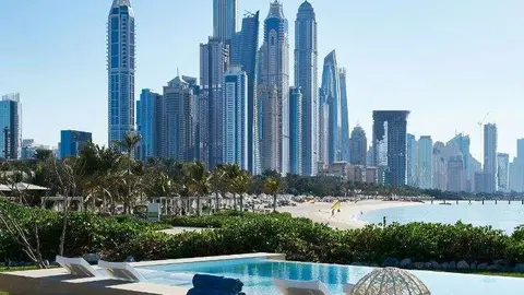 Club de playa en Dubai.