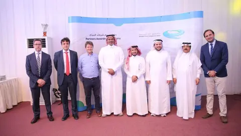 El equipo de Acciona durante la inauguración de SH3. (Cedida)