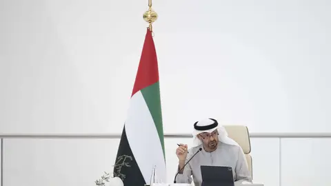 Una imagen del presidente de Emiratos Árabes Unidos. (Twitter)