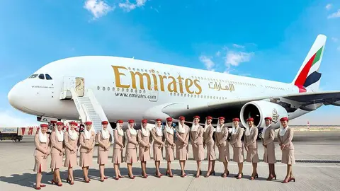 Una imagen promocional de Emirates Airline. (Twitter)