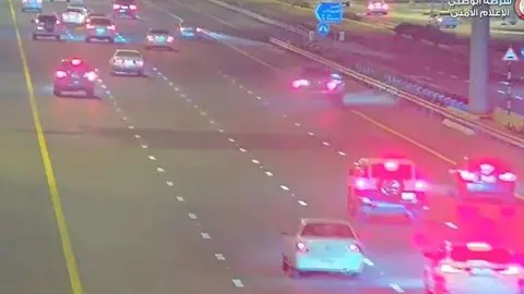 Una captura de pantalla del vídeo de la Policía de Abu Dhabi. (Instagram)