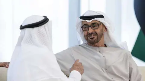 El presidente de EAU, el jeque Mohamed bin Zayed. (Tribunal Presidencial)