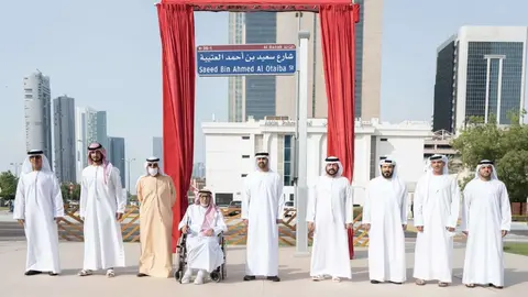 La calle Delma pasa a denominarse Saeed bin Ahmed Al Otaiba. (WAM)