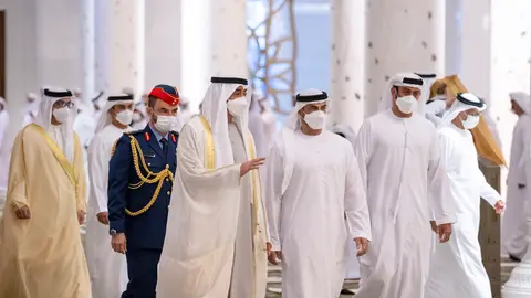 Un acto en la era del coronavirus en Abu Dhabi. (WAM)