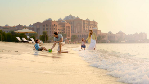 La playa del hotel Emirates Palace. (Departamento de Turismo de Abu Dhabi)