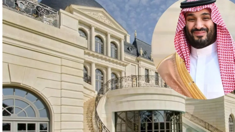 El castillo cerca de París del príncipe heredero saudí. (Fuente externa)
