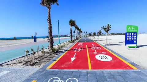 Un carril bici en Dubai. (RTA)