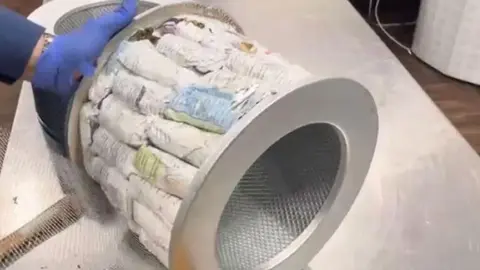 La droga confiscada en el aeropuerto de Dubai. (WAM)