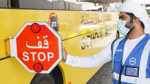 Un autobús escolar en Dubai. (Fuente externa)