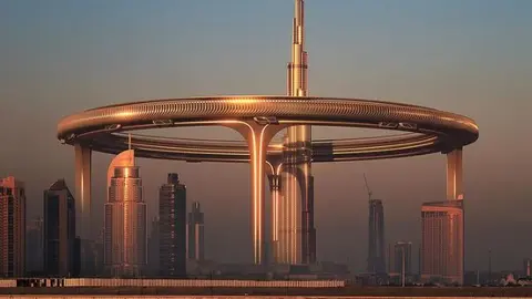 El nuevo anillo del Burj Khalifa de Dubai. (Instagram)