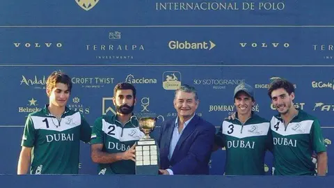 El equipo Dubai de polo, ganador en España. (Twitter)