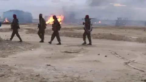 Una imagen del atentado en Somalia de Twitter.