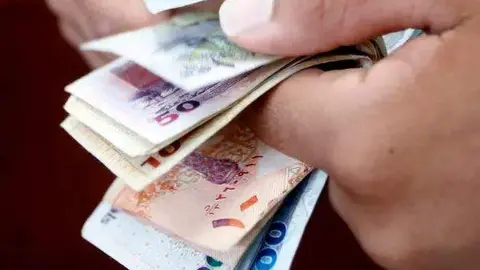 Billetes de la moneda oficial de Qatar: el rial qatarí. (Fuente externa)