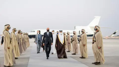 El presidente del Consejo Europeo llega a Abu Dhabi. (WAM)