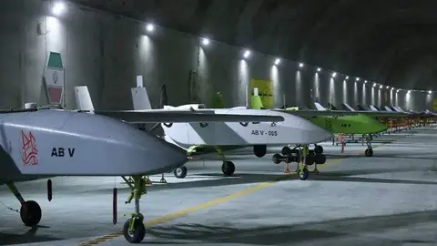 Un sitio subterráneo en un lugar no revelado en Irán, en esta imagen obtenida el 28 de mayo de 2022. (Al Arabiya)