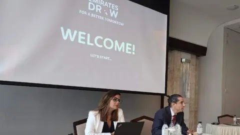 Un momento de la presentación del sorteo Emirates Draw. (Fuente externa)