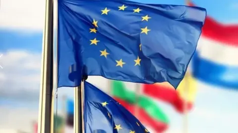 Bandera de la Unión Europea.