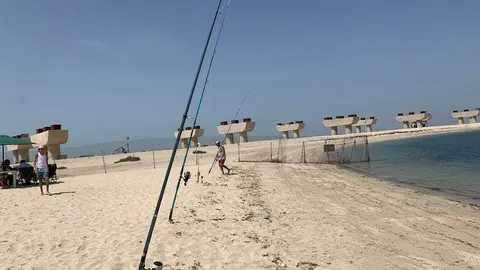 La playa de la Palmera Jebel Ali en Dubai. (EL CORREO)