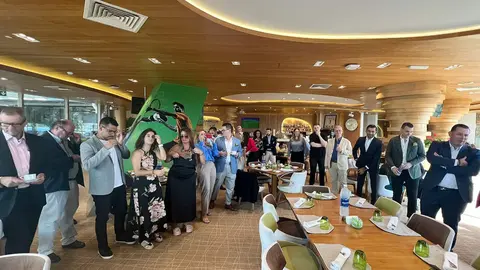 Asistentes al desayuno del SBC celebrado en el Park Hyatt de Dubai Creek. (Cedida)